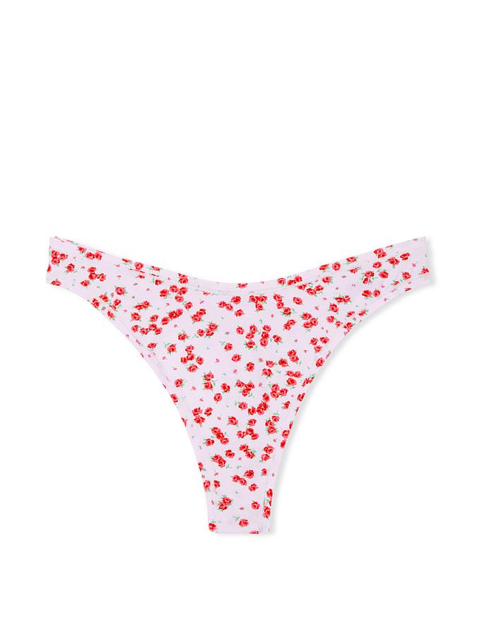 Cotton High-Leg Thong Panty