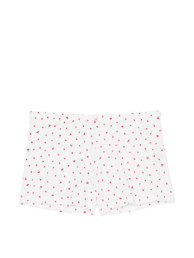 Cotton Heart Pointelle Sleep Shorts image number 2