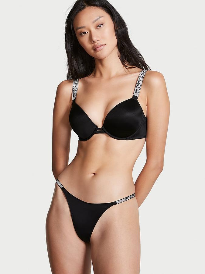 Shine Strap Push-Up Bra image number 4