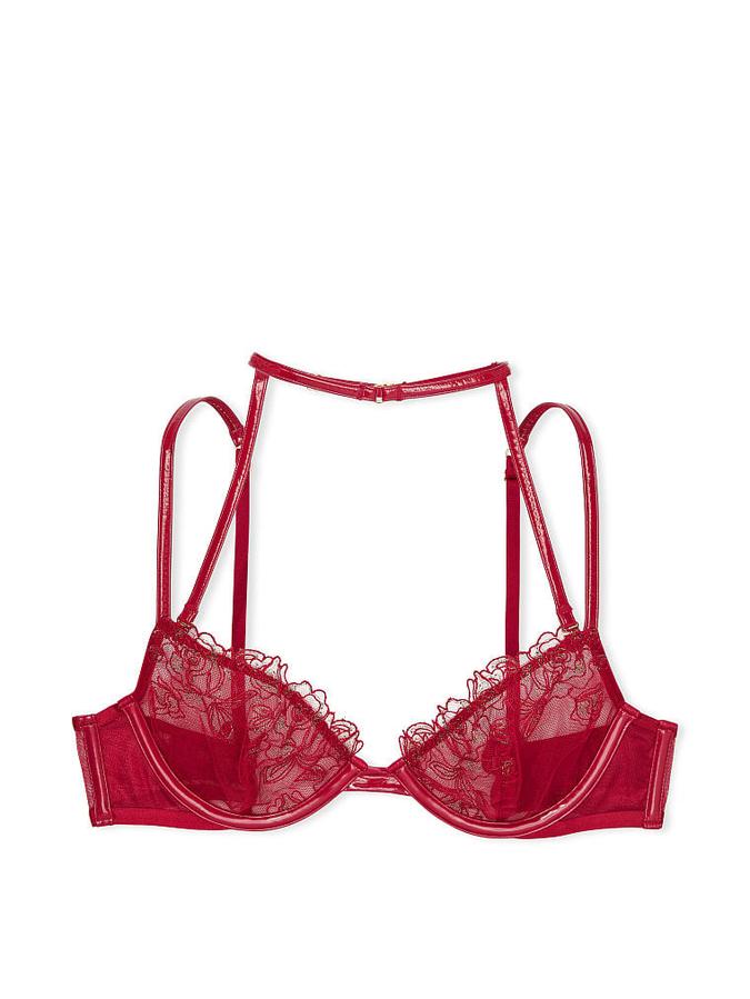 Midnight Affair Embroidery Low-Cut Demi Bra image number 0