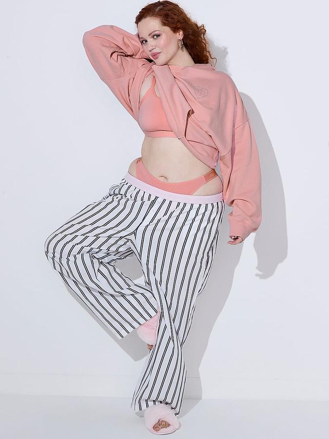 Cotton Poplin Logo Sleep Pants image number 3