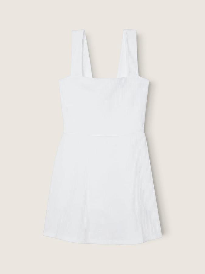 Rib Square Neck Active Dress image number 2