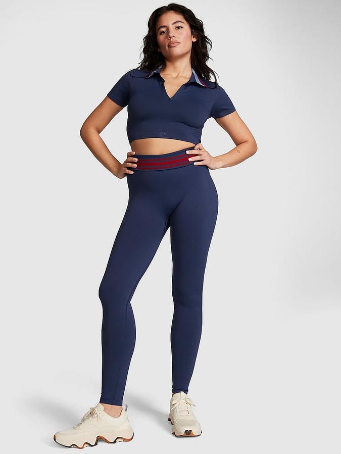 PINK Flip It Seamless Foldover Leggings image number 0