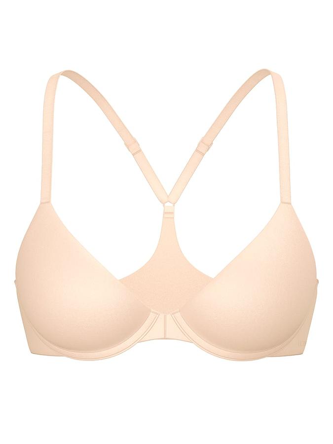 Beige Secret Front-Close Ultra Lightly Lined Racerback Demi Bra Secret Front-Close Ultra Lightly Lined Racerback Demi Bra