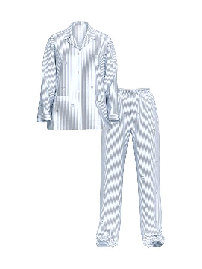 Heritage Cotton Shine Oversized Long Pajama Set image number 2