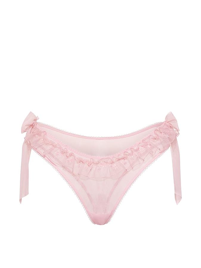 Blossom Embroidery Side-Tie Brazilian Panty image number 2