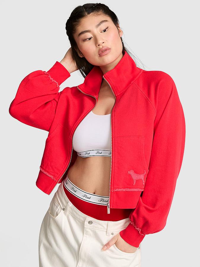 Campus Terry&trade; Mock-Neck Full-Zip Sweatshirt