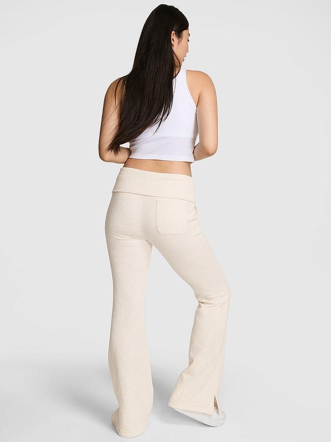 Ivy Fleece Foldover Flare Sweatpants image number 1