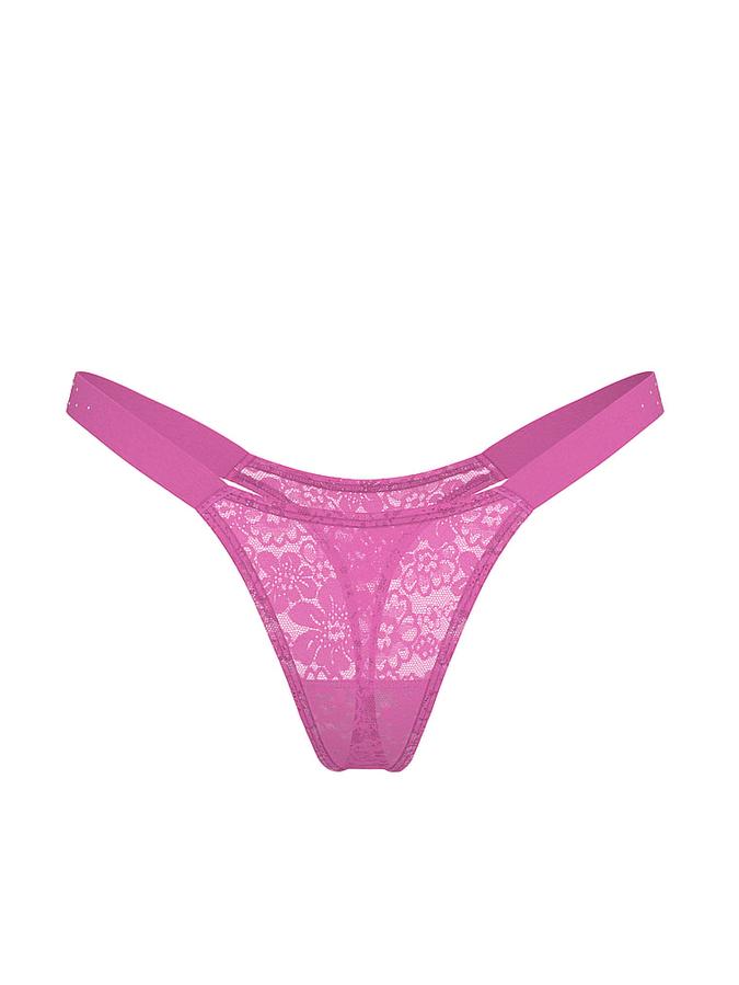Wink Bling Lace Micro Thong Panty image number 1