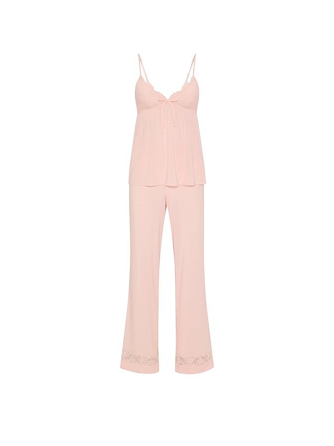 SoSoft? Modal Lace-Trim Cami & Pants Set image number 2