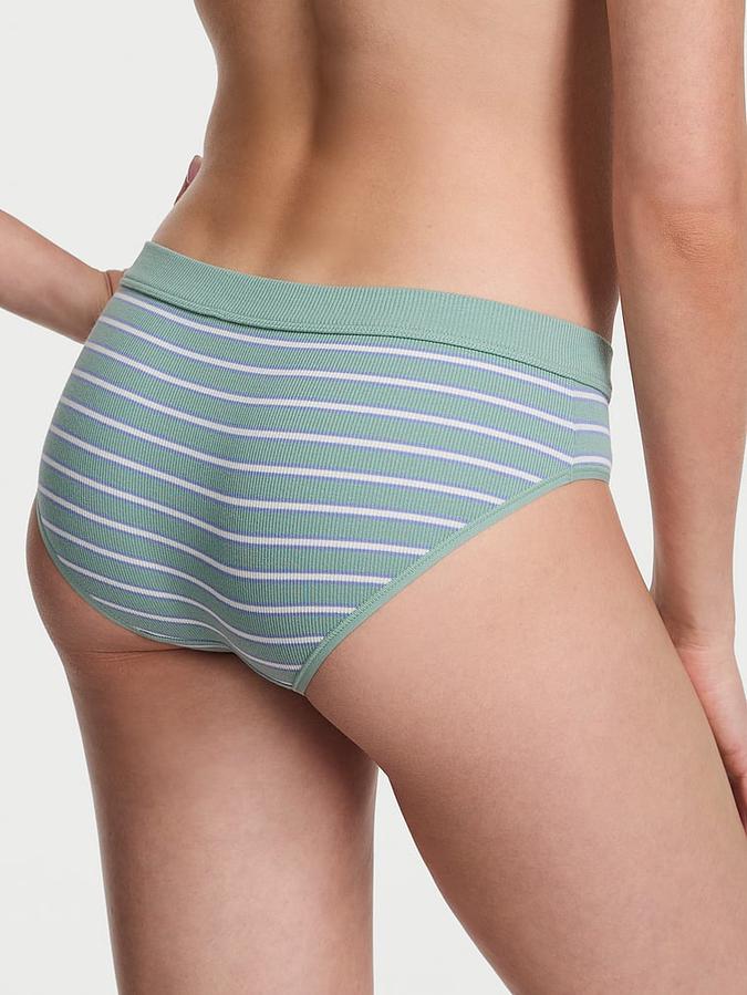 Cotton Rib Logo Hardware Hiphugger Panty image number 1