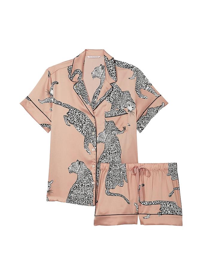 Satin Short Pajama Set image number 2