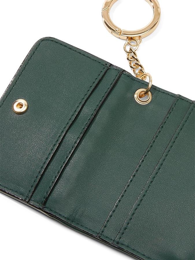 The Victoria Flap Card Case Keychain Green image number 2