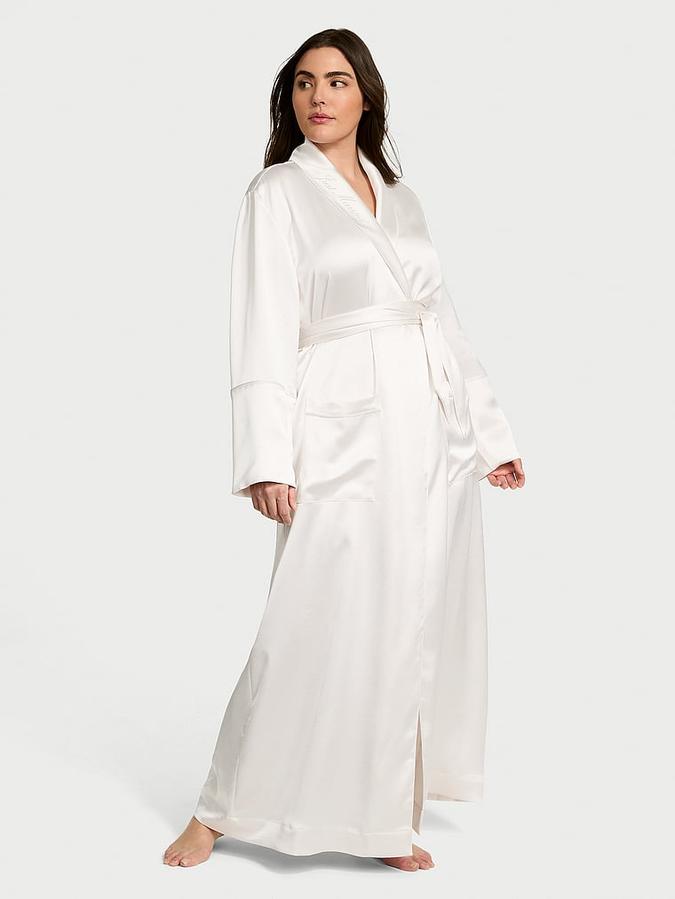Luxe Satin Long Robe image number 0