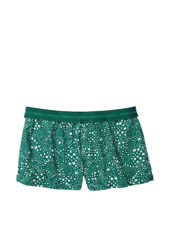 Flannel Boxy Pajama Shorts image number 2