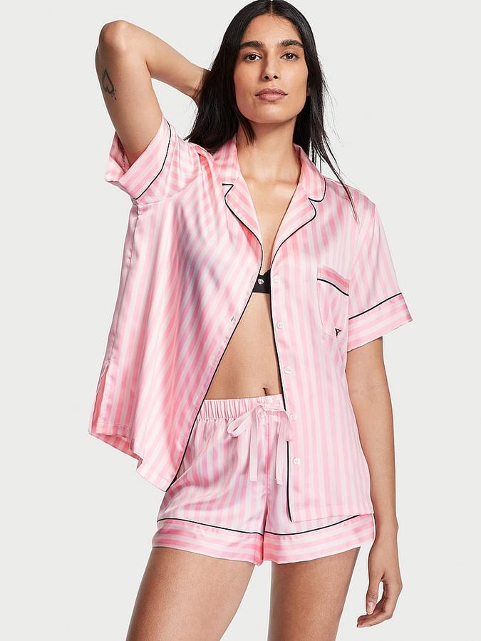 Satin Short Pajama Set image number 0