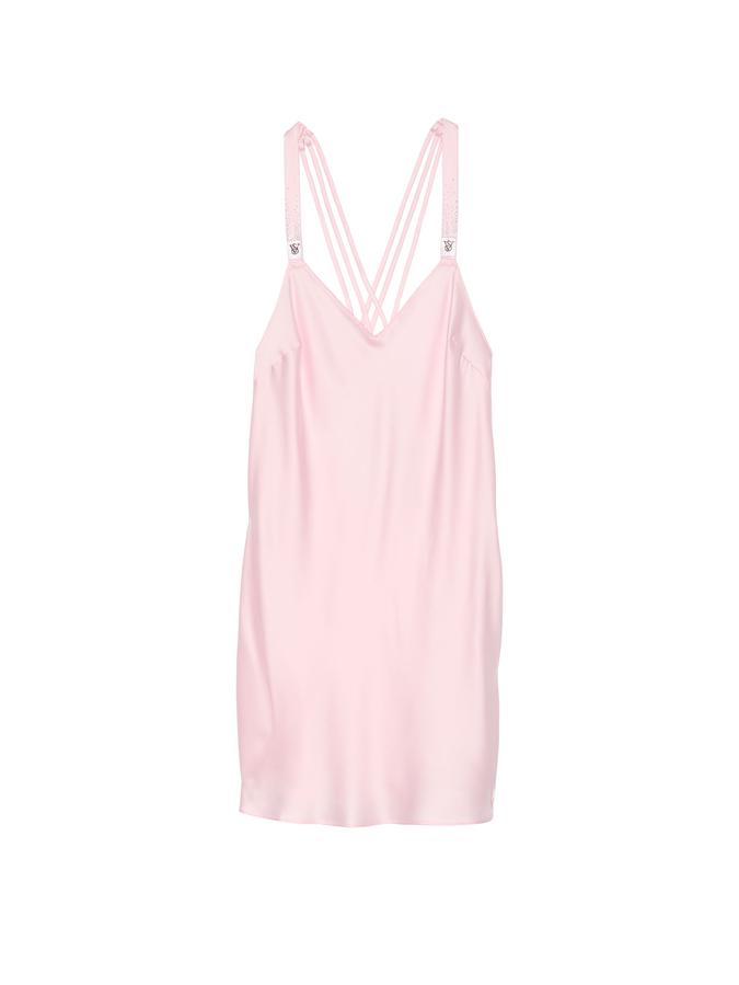 Scattered Shine Strap Satin Strappy-Back Slip image number 2