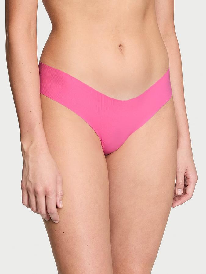 No-Show Ribbed Thong Panty image number 0