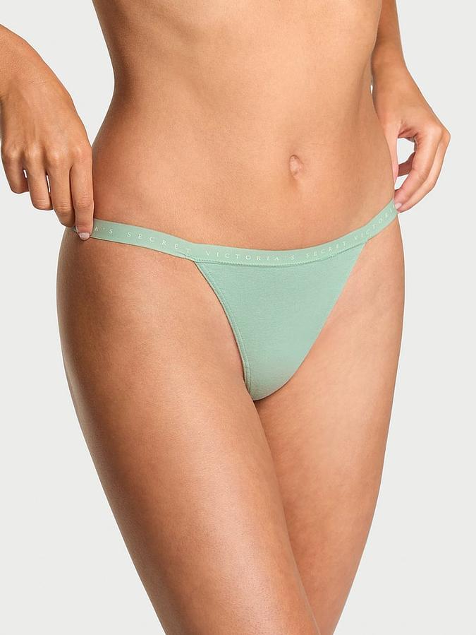 Stretch Cotton V-String Panty