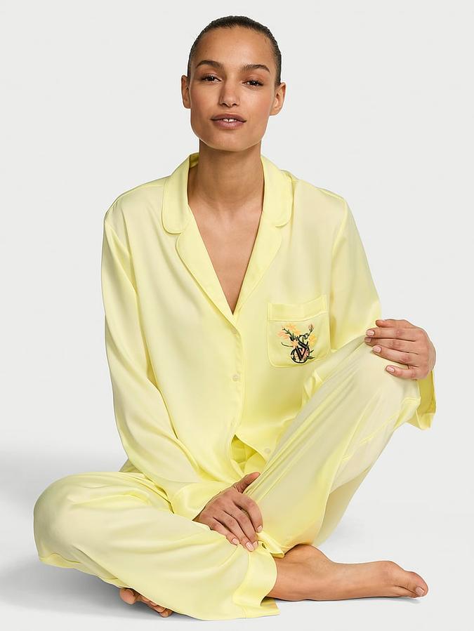 Signature Satin Long Pajama Set