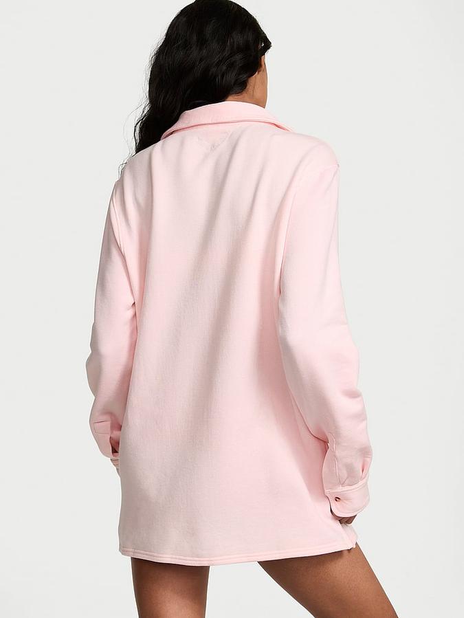 Brushed Modal Fleece Oversized Shirt image number 1