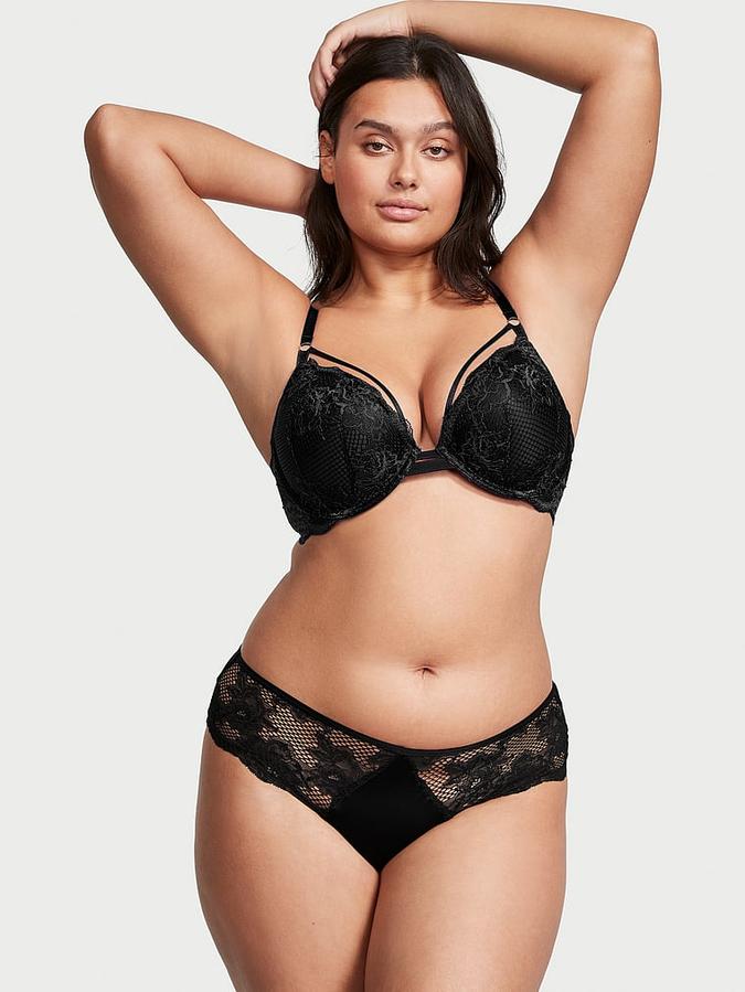 Fishnet Floral Cheeky Panty image number 0