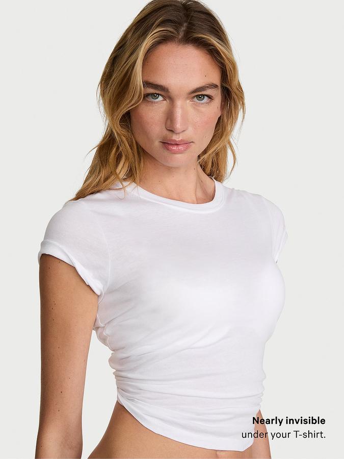 Perfect Shape Cotton Exploded Logo Push-Up Bra image number 3