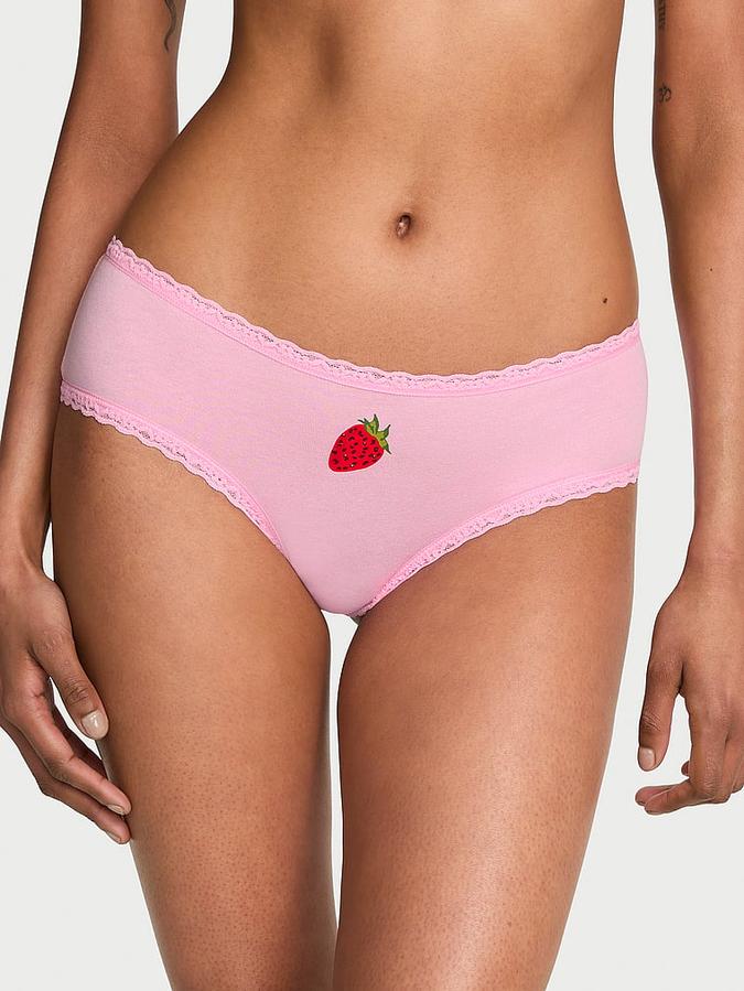Cotton Lace-Waist Cheeky Panty