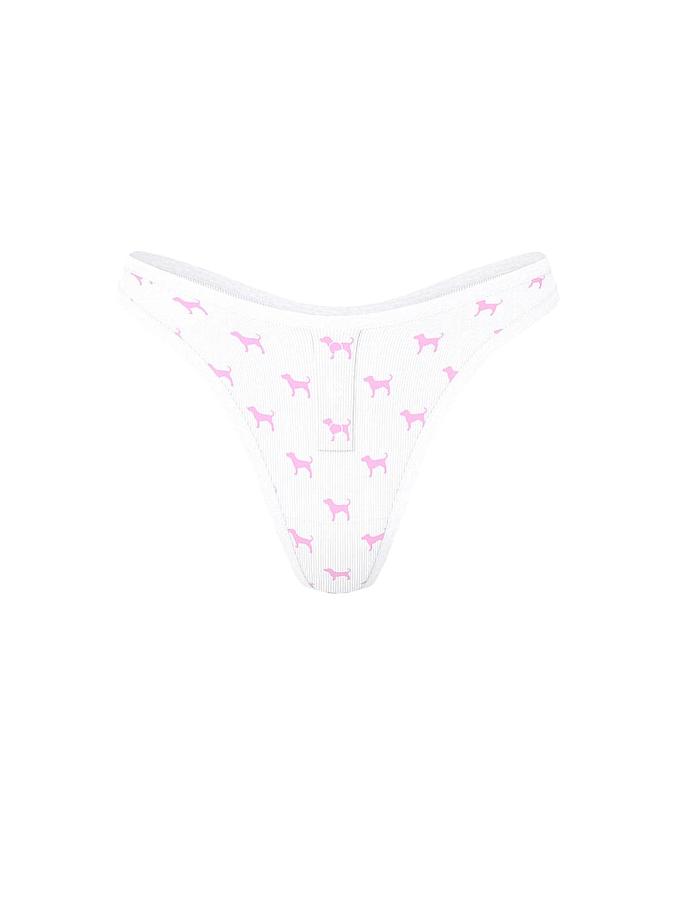 Cotton High-Leg Thong Panty image number 2