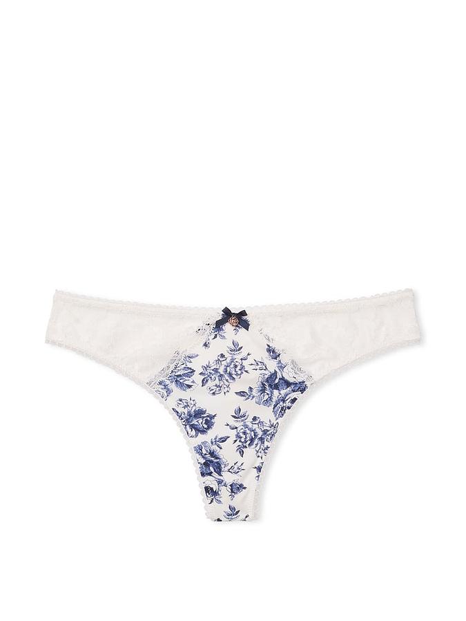 Smooth & Lace Thong Panty image number 2