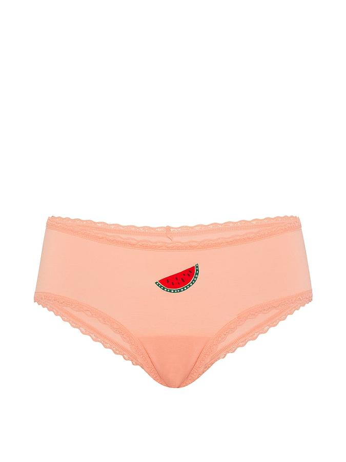 Cotton Lace-Waist Cheeky Panty image number 2