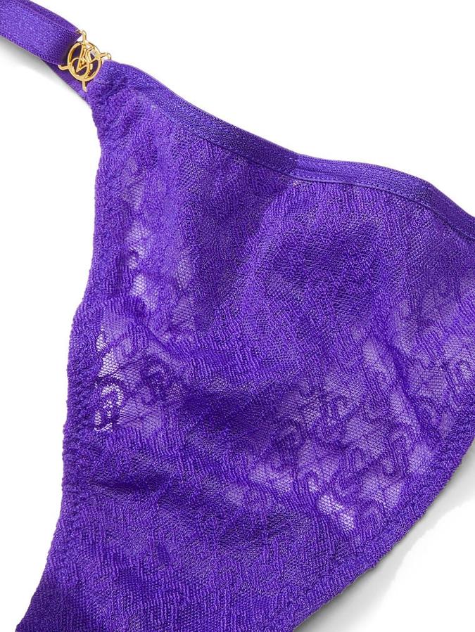 Icon by Victoria's Secret Lace Adjustable String Thong Panty image number 3