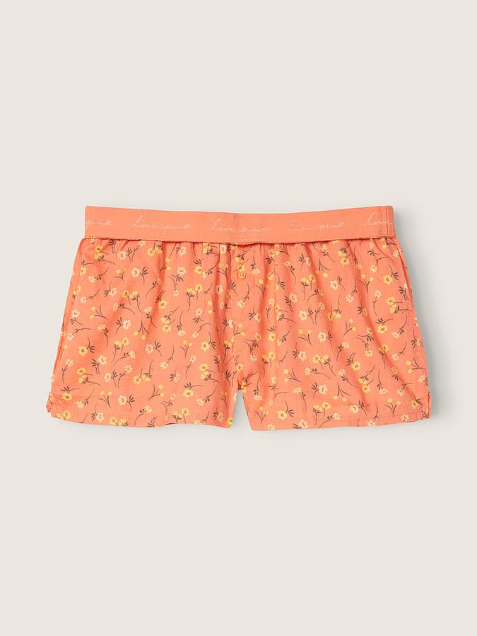 Flannel Boxy Pajama Shorts image number 2