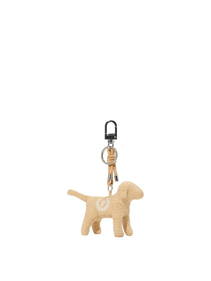 Brown Micro Dog Keychain Charm Micro Dog Keychain Charm