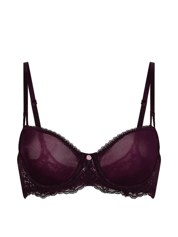 Wicked Sheer Unlined Balconette Bra image number 2
