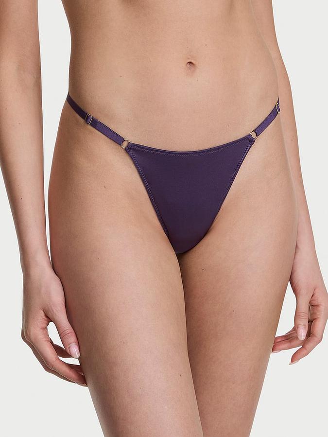 Smooth High-Leg Adjustable V-String Panty image number 0