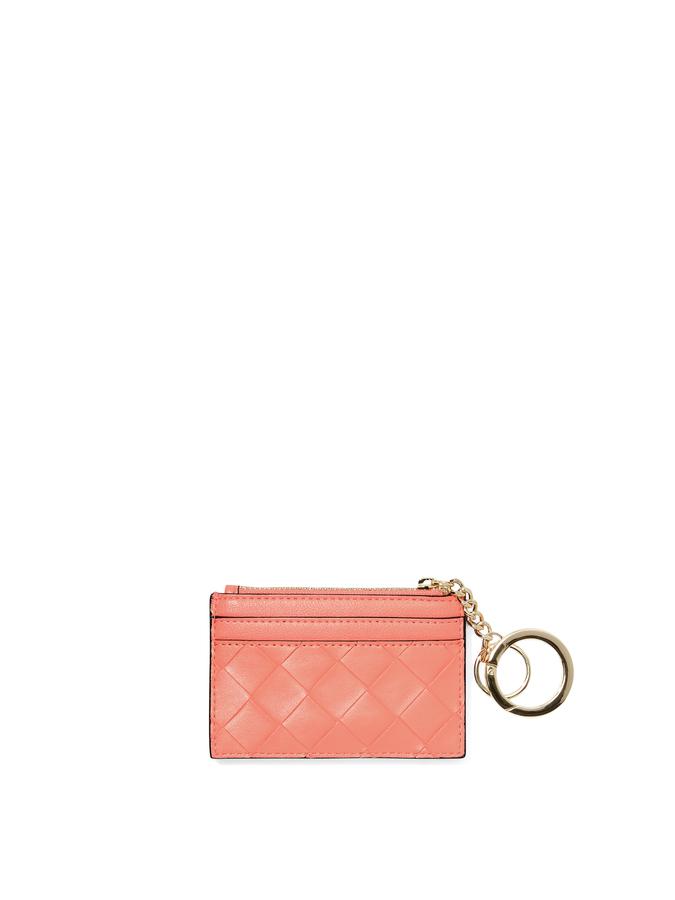 The Victoria Card Case Keychain Coral Pink image number 1