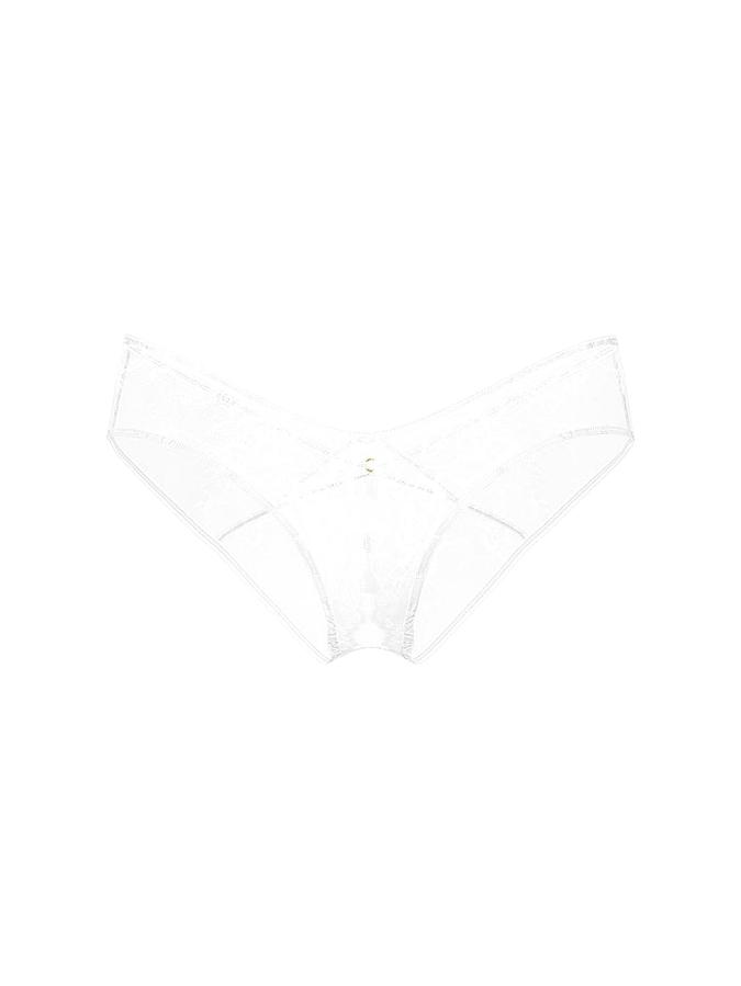 Rose Lace Crotchless Cheeky Panty image number 2