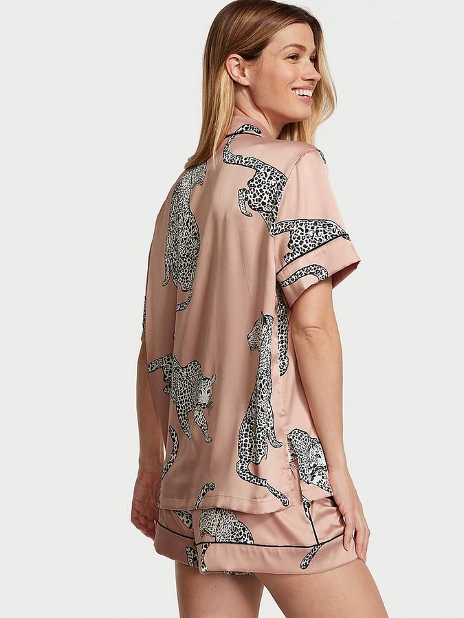 Satin Short Pajama Set image number 1