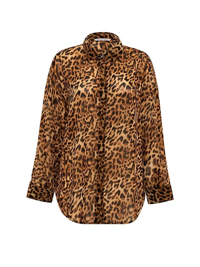 Chiffon Button-Front Shirt image number 2