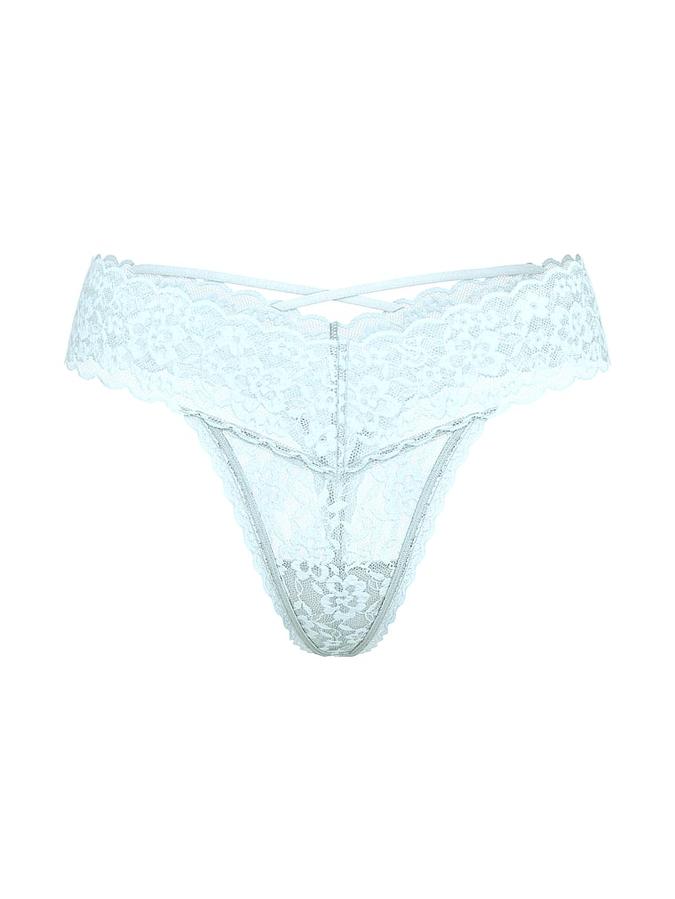 Lace Strappy-Back Thong Panty