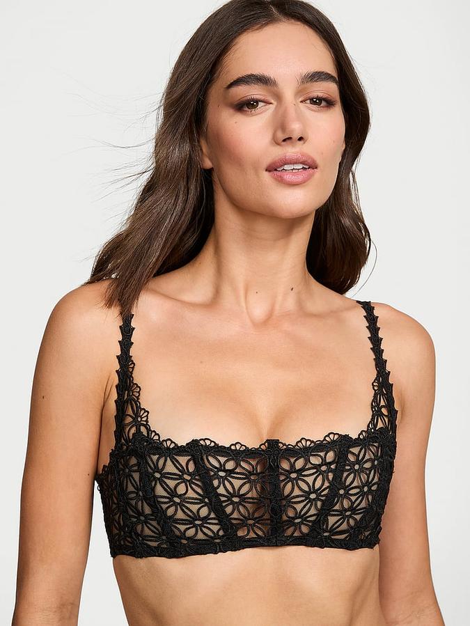 Geo Daisy Lace Bandeau Corset Top image number 0