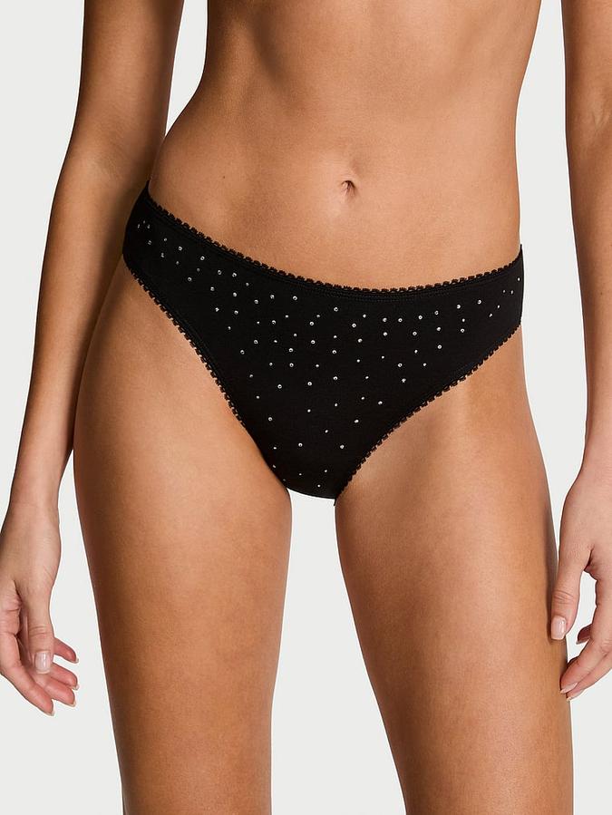 Stretch Cotton Sparkle Bikini Panty