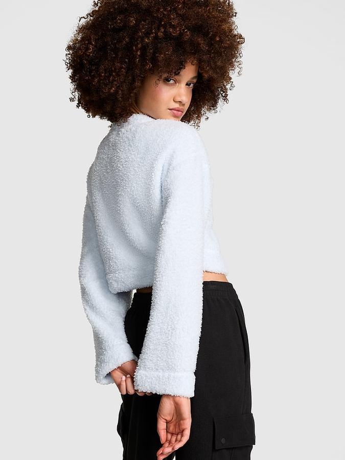 Co-ZZZy Fleece Cropped Cardigan image number 1