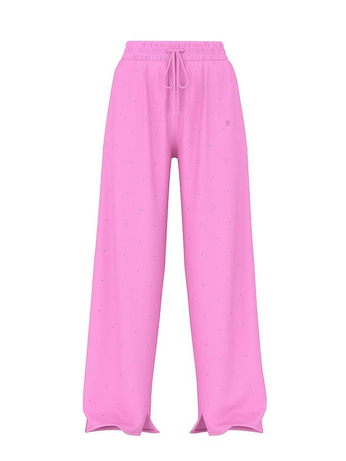 Ivy Fleece Wide-Leg Split-Hem Sweatpants image number 2