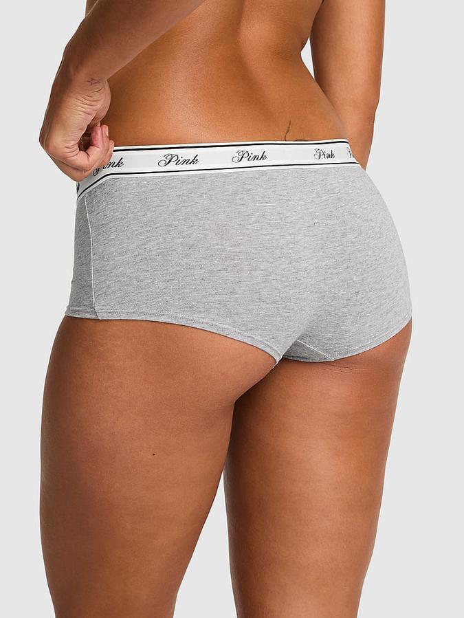 Logo Cotton Shine Boyshort Panty