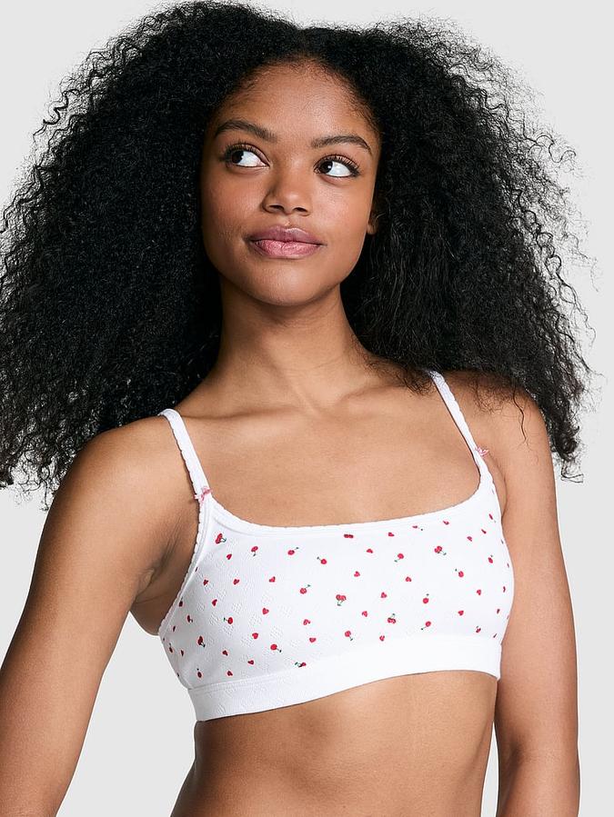 Cotton Scoop Bralette image number 0