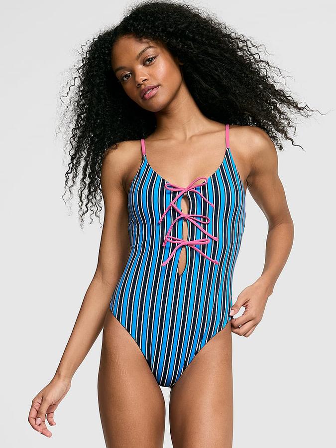 Front-Tie One-Piece Swimsuit image number 0