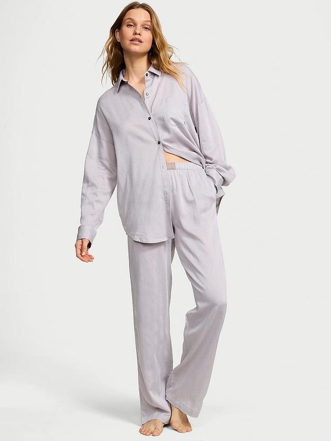 Modal-Cotton Long Pajama Set image number 0