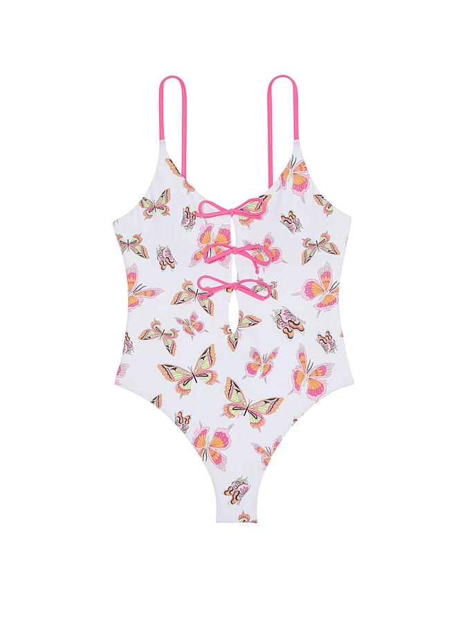 Front-Tie One-Piece Swimsuit image number 2